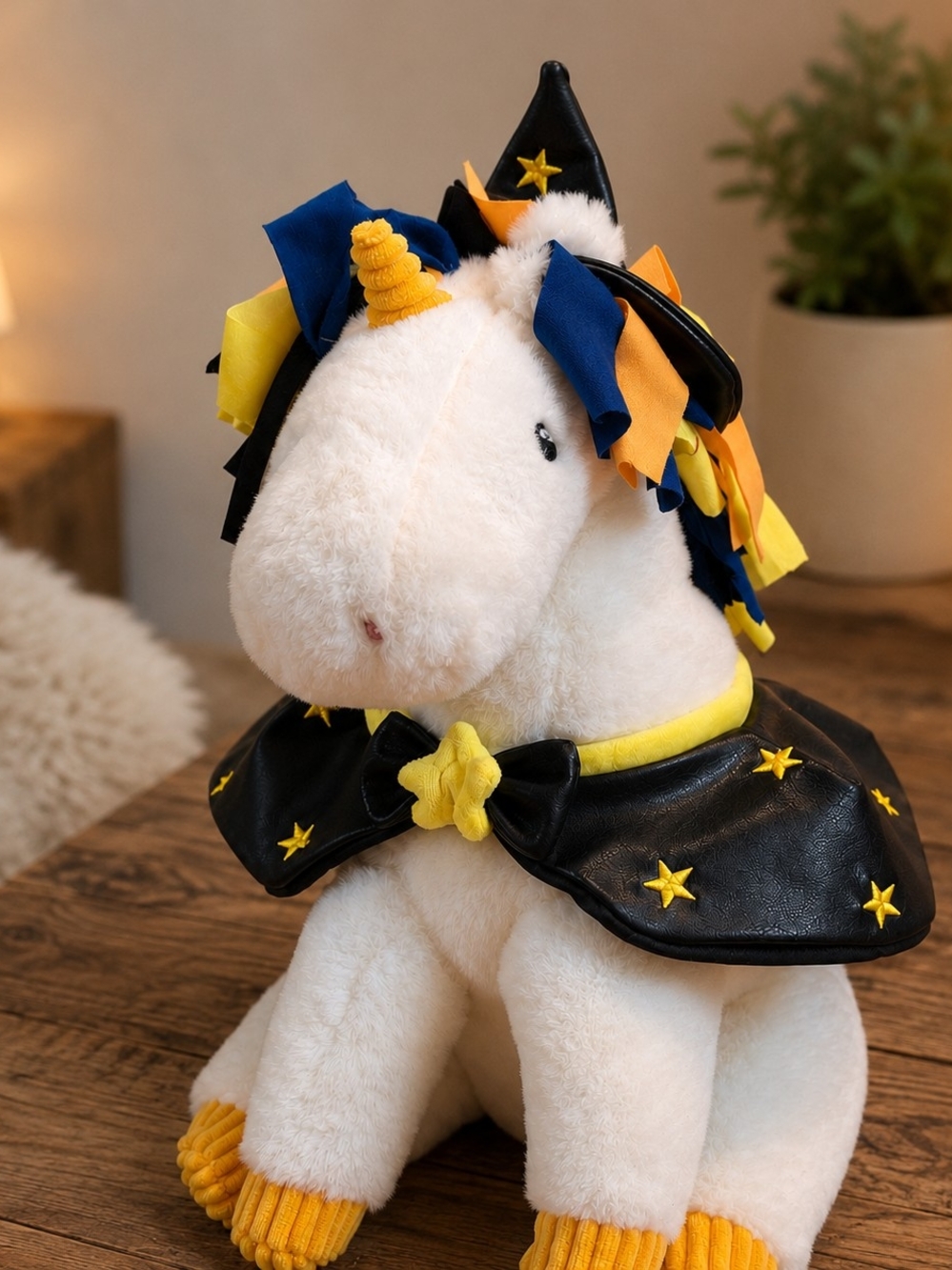 Giggle Scape Wizard Unicorn Plush – Magical Stuffed Animal with Witch Hat